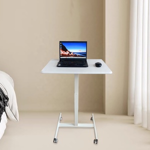 Escritorio de Pie para Oficina en Casa o Escuela, Ajustable en Altura, Móvil, Portátil, con Ruedas para Laptop, H5(4) Ajustable en Altura - Product Image 3
