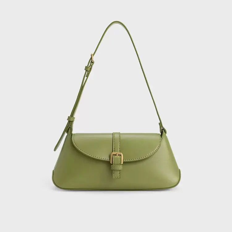 French Underarm Bag Designer Famous Brand Handbag Long Purse Simple Tower Buckle Women's Shoulder Bag
