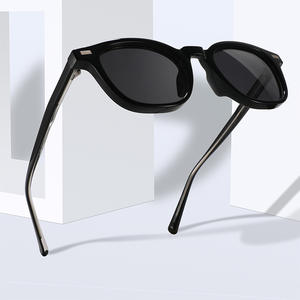 ใหม่แว่นกันแดดโพลาไรซ์แฟชั่นสำหรับทุกเพศ TR90 กรอบอะซิเตทเทมเพิล ยูวี 400 ป้องกันสีดำ 8947 - Product Image 5