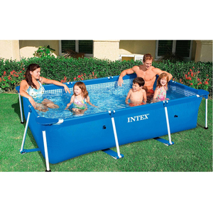 <span class=keywords><strong>INTEX</strong></span> 2.2M X 1.5M X 0.6M extérieure Grande famille piscine gonflable rectangulaire piscine à ossature métallique - Product Image 3