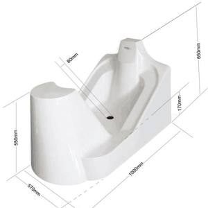 Lavabo de Pedestal Acrílico Transfronterizo de Forma Irregular, Gran Capacidad, Fácil Limpieza, Para Baño, Inodoro, Lavado de Manos y Pies - Product Image 3