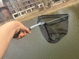 Red de aterrizaje de pesca, red ligera plegable portátil, malla de nailon, marco de red de pesca, Red de liberación de captura de pesca - Product Image 5