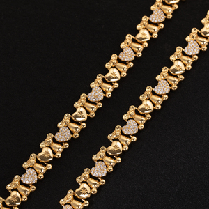 <span class=keywords><strong>Collana</strong></span> con cuore di <span class=keywords><strong>orsacchiotto</strong></span> Hip Hop Punk XO da donna <span class=keywords><strong>collana</strong></span> regalo alla moda - Product Image 5