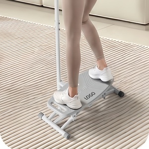 NOUVEAU Appareil de fitness pliable en acier pour <span class=keywords><strong>ski</strong></span> avec guidon réglable et écran LED pour l'exercice à domicile de remodelage du bassin, des hanches, des jambes et des cuisses - Product Image 5
