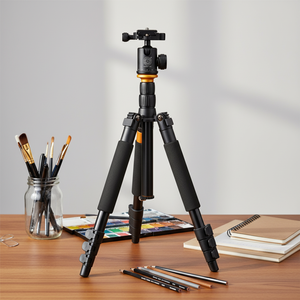 Trépied de voyage portable pour appareil photo numérique, monopode, équipement de photographie, charge 10KG, 62'', modèle Q 666 - Product Image 4