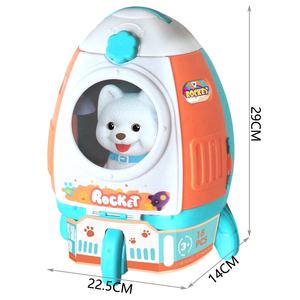 Popüler çocuklar evcil hayvan sırt çantası oyuncak köpek roket seti 18 adet 3 + yaş için oyuncaklar plastik oyuncaklar oyna pretend - Product Image 4