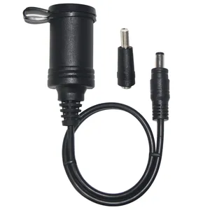 Extension Cord Male Plug Car Jack Dc 5521Mm 5525Mm 12 Volt Cigarette Lighter Receptacle