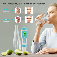 Testeur de température 7 en 1ph/ec/tds/orp/salinité/sg/température, pour aquarium et spa avec rétro-éclairage, avec solution ORP, nouveauté