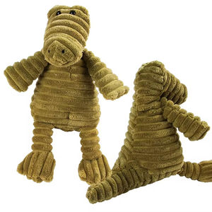 25 Jouets pour chiens durables en forme d'animaux, en peluche de velours côtelé, qui couinent, pour grands chiens, avec fonction de jeu sonore - Product Image 4