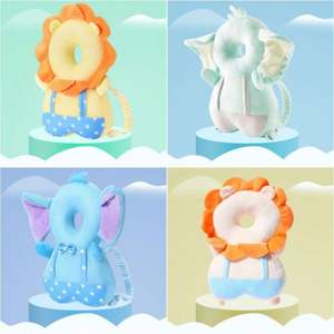 <b>Baby</b> Head Back Protector <b>Pillow</b> Anti-Fall Safety Pad <b>Baby</b> Walking 0-2 Years Thick Polyester Material PP Cotton Filling Step - Product Image 3