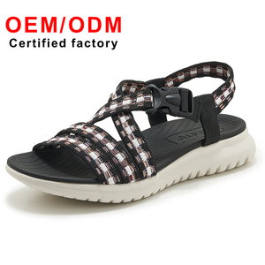 Sandales de sport décontractées d'été pour femmes, confortables, tissées, grande taille, chaussures de plage, nouvelle arrivée, fermeture à lanières tendance - Product Image 2