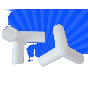 อุปกรณ์เสริมเต็นท์ขั้วต่อสามทางพลาสติก PE สี่ทาง - Product Image 1