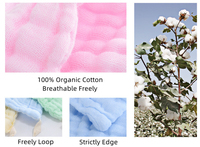100% Cotton Child-Proof Square Baby Muslin Towel White Solid Color Woven Face Towel for Children Washcloths