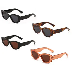 Großhandel Promotion Günstige Benutzer definierte Logo Private Lbel UV400 Kleiner Rahmen Männer Frauen Shades Sonnenbrille Sonnenbrille