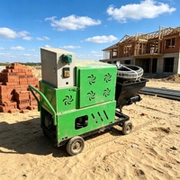 Machine à plâtrer murale robuste 220V avec couverture rapide pour les projets de rénovation de bâtiments résidentiels