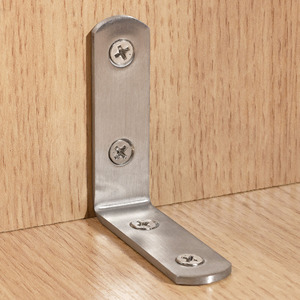 Équerres <span class=keywords><strong>d</strong></span>'<span class=keywords><strong>angle</strong></span> en métal en forme de L, support <span class=keywords><strong>d</strong></span>'<span class=keywords><strong>angle</strong></span> à 90 degrés en acier inoxydable pour meubles, armoires et joints en bois - Product Image 6