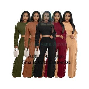 <span class=keywords><strong>Ensemble</strong></span> deux pièces en maille rayée pour femme, moulant et sculptant, style urbain <span class=keywords><strong>sexy</strong></span>, manches longues, col rond, tenue streetwear féminine - Product Image 3