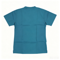 Haut de blouse médicale à col en V et manches courtes, extensible dans 4 directions, séchage rapide, double poche, uniforme médical multicolore, tunique d'infirmière d'hôpital