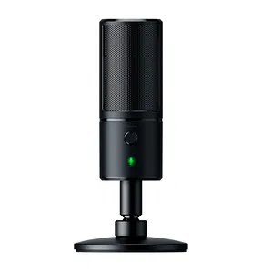 Razer Seiren X Microfone Digital Estúdio Som Microfone Interface USB Professional Live Program Gaming Music Microfone