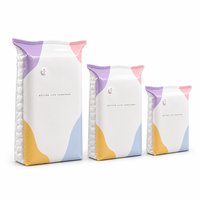 Sac de rangement sous vide de qualité alimentaire sans pompe avec valve à pression croisée pour couettes, pas de pompe nécessaire, pochette épaisse autoportante