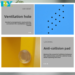 Armarios de Almacenamiento de Acero Extensibles de 9 Puertas, Color Blanco, Modernos, Metálicos, para Hogar, Oficina, Cocina, Dormitorio, Taller y Almacén - Product Image 5