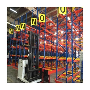 Heavy Duty VNA Pallet Racking System <strong>Very</strong> <strong>Narrow</strong> Aisle Warehouse Storage Rack with Floor Rail CE ISO Certified Factory - Product Image 5