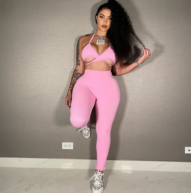latest fashion two piece set women clothing tracksuit casual outfits bandage tops and pants jogger suits