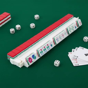 โรงงานขายส่งกระเบื้องมาเจียง ชุดไพ่นกกระจอกอะคริลิคสีตามสั่งสำหรับใช้ในบ้าน เกมไพ่นกกระจอกแบบอเมริกัน - Product Image 4