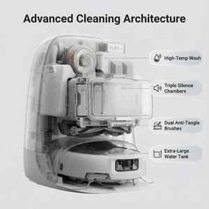 Robot aspirateur intelligent DJI ROMO S puissant, DToF intelligent, 25000Pa, silencieux, pour grandes surfaces domestiques, classe drone avancée - Product Image 4