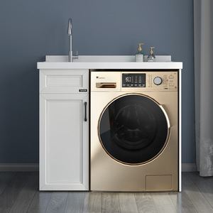 Mueble <span class=keywords><strong>de</strong></span> Lavandería Modular <span class=keywords><strong>de</strong></span> Lujo Blanco al por Mayor <span class=keywords><strong>de</strong></span> Estilo Moderno - Product Image 3