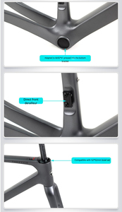 <span class=keywords><strong>Cuadro</strong></span> de Bicicleta de Carreras 700C de Fibra de <span class=keywords><strong>Carbono</strong></span> de Fábrica China con Freno de Disco, Eje Pasante y Horquilla de <span class=keywords><strong>Carbono</strong></span> - Product Image 2