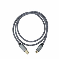 Câble d'imprimante USB 2.0 Type C vers USB B en nylon tressé et aluminium durable de 1,5 m pour la vente en gros