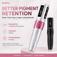 POPU Mini Diva 3.5mm Stroke Draadloze PMU Machine 2V Start-Up Permanente Make-up Pen voor Haarstreep Donkere Lippen