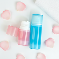 Flacon pompe sans air personnalisé 50ml 100ml, rechargeable, pour lotion, cosmétiques, soins de la peau, emballage OEM ODM, masque facial, impression sur écran