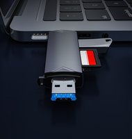 Todo en uno USB 3,0 Tipo C Micro OTG 6 en 1 Adaptador multifunción USB TF SD Lector de tarjetas flash USB para computadora de teléfono móvil