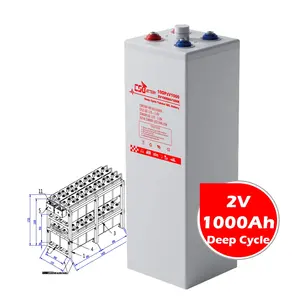 Csbattery 2V 1000ah Oplaadbare Lange Levensduur Buisvormige Gel Opzv Batterij Voor Medische Apparatuur China Supply Han