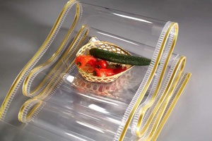 批发牢不可破定制防尘Pvc窗帘柔性条纹耐用防静电PVC窗帘 - Product Image 5