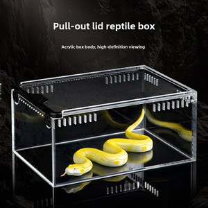 Acrylic <strong>Reptile</strong> <strong>Terrarium</strong> Bearded Dragon Lizard Arboreal Horned Frog Spider Snake Eco-Friendly Breeding Box Fish tank - Product Image 1