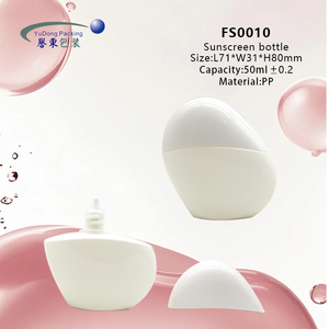 Flacon Vide Unique pour Crème Solaire 50ml, Mini Contenant en Plastique en Forme de Cœur pour Lotion, Emballage Cosmétique - Product Image 2