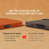 Étui de téléphone en cuir de haute qualité Étui de téléphone magnétique Étui de téléphone portable en cuir