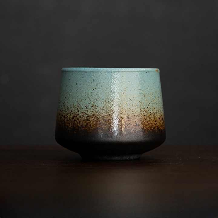 200ml Retro Kiln Changed Stoneware European Ceramic Cup Set Espresso Coffee Cup Teacup