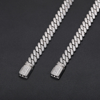Chaîne cubaine Hip Hop pour homme en laiton plaqué or 18 carats, entièrement micro-pavée de zircon 5A, bijou de mode pour rappeur, cadeau