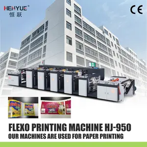 Merek baru 4 warna Flexo mesin cetak untuk karton disesuaikan latihan dinding bangunan makanan teknis piring bagian penjualan
