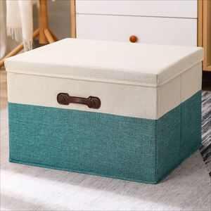 Washable <b>Storage</b> Box Organizer Containers <b>Baskets</b> Cube with Cover <b>for</b> Bedroom Closet Office Nursery - Product Image 6