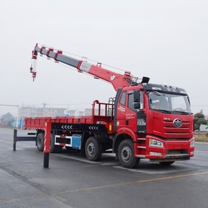 Camion grue télescopique FAW 8x4 fiable de 25 tonnes, grue Loory de 30 tonnes avec moteur de 420 CV pour la construction - Product Image 4
