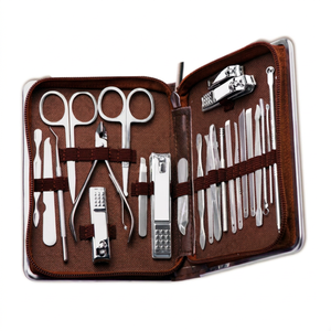 Kit de salon de beauté 100% acier inoxydable de haute qualité pour usage professionnel unisexe, emballage en boîte de luxe, commandes en gros - Product Image 1