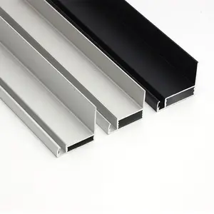 Fabrik-Direktlieferung günstiger Preis C-Schlitz-Aluminiumrahmen schwarz für vollbildschirm schwarzer Rahmen Solarpanels