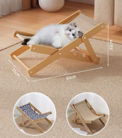Arbre à chat toutes saisons avec lit pour chat, chaise longue pour animaux, griffoir, berceau, hamac d'hiver et canapé pour chat