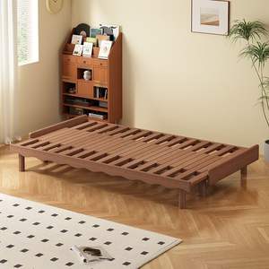새로운 애쉬 원목 슬라이딩 소파베드 거실/서재 당김식 낮잠 침대 미니멀리스트 침실 손님용 소파베드 - Product Image 5