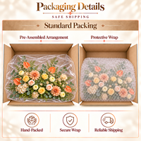 Rangée de fleurs artificielles en tissu de soie, faites à la main, résistantes à la décoloration et à l'eau, pour décoration intérieure de scène de mariage et de banquet